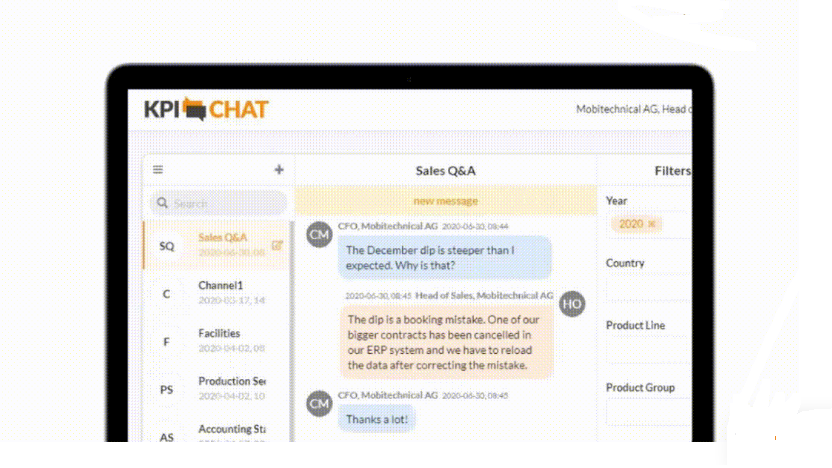 KPI Chat - Reportingplaza.com